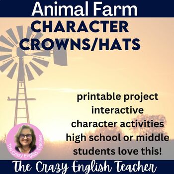 Preview of Animal Farm Characterization Worksheets and Fun Printable Activity