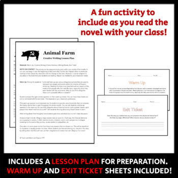 Animal Farm: Creative Writing Activity - Fun to assign with the novel!