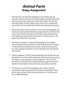 thesis for animal farm essay