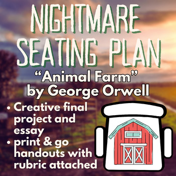 Preview of Animal Farm Final Project: Seating Chart Nightmare!  Fun assignment/essay/rubric