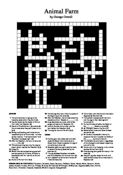 Animal Farm - General Knowledge Crossword Puzzle by M Walsh | TPT