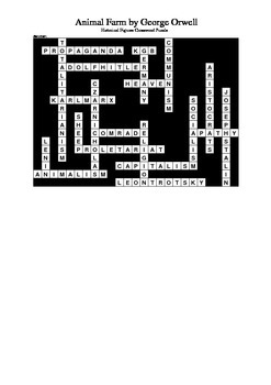 Animal Farm - History / Philosophy Crossword Puzzle by M Walsh | TPT