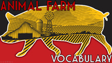 Animal Farm Digital Interactive Vocabulary Flashcard Template