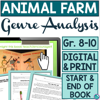 Preview of Animal Farm Intro Activity Genre Analysis Closing Activity George Orwell Digital