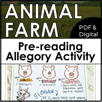 Preview of Animal Farm Introduction & Pre-Reading Activity With Allegory Posters