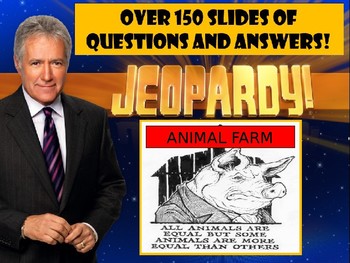 Preview of Animal Farm Jeopardy PowerPoint, 3 Jeopardy Games