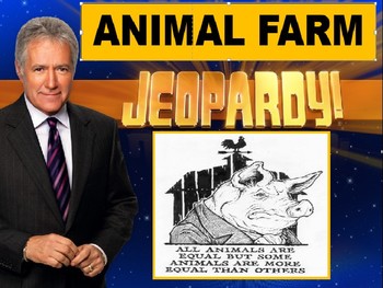 Preview of Animal Farm Jeopardy PowerPoint, Part I