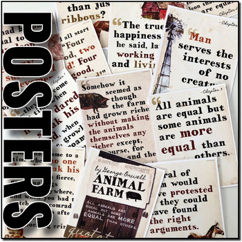 Preview of Animal Farm: Key Quotes POSTERS