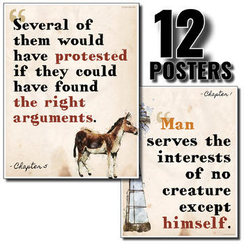 Animal Farm: Key Quotes POSTERS by Stacey Lloyd | TPT