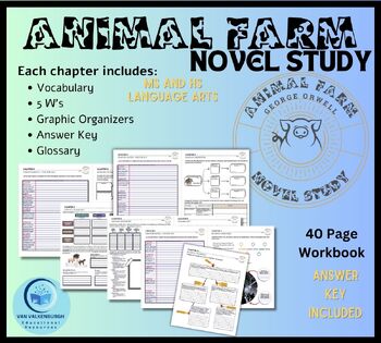 Preview of Animal Farm Novel Study Workbook