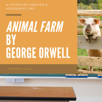 Animal Farm | ELA | Literature Analysis Unit | POWERPOINT and Printable PDFs