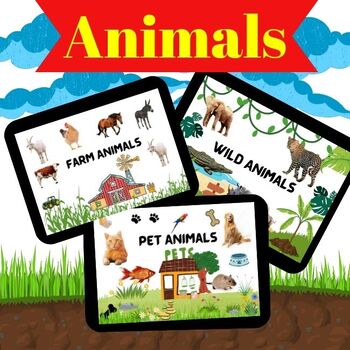 Preview of Animal-Farm,Pet & Wild Flash Cards