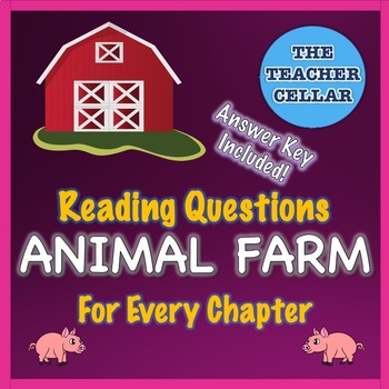 Preview of Animal Farm Reading Check Quizzes / Questions for each Chapter with Answer Key