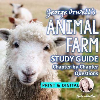 Preview of Animal Farm Study Guide: Chapter Questions for Comprehension & Analysis