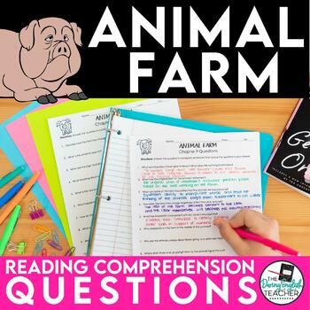 Preview of Animal Farm Study Guide Questions for Every Chapter