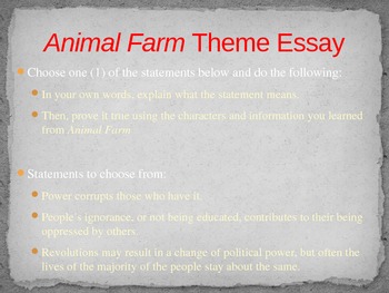 animal farm essay power corrupts