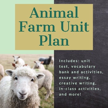 Preview of Animal Farm Unit Plan - 3 Weeks Activities and Info Sheets