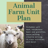Animal Farm Unit Plan - 3 Weeks Activities and Info Sheets