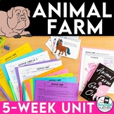 Animal Farm Unit - Questions, Quizzes, Vocabulary, Critica