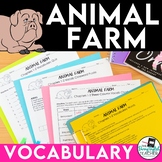Animal Farm Vocabulary Unit: Words, Definitions, Activitie