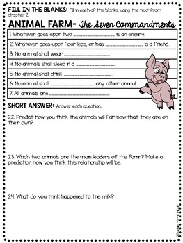 animal farm chapter 2 essay questions