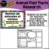 Animal Fast Facts (Spanish Version)