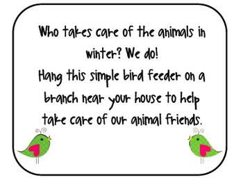 Animal Feeder Explanation Note by Innovate Motivate Educate | TPT