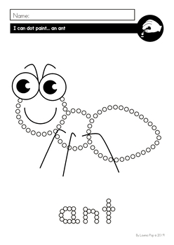 animal fine motor q tip dot painting worksheets by lavinia pop tpt