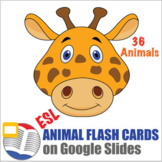 Animal Flash Cards Digital ESL ELL Newcomer