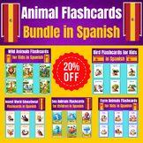 Animal Flashcards Bundle in Spanish for Kids.