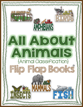 Preview of Animals Flip Flap Book®  | Distance Learning