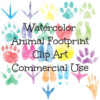 Preview of Animal Footprint Clip Art Images, Commercial Use, Freebie