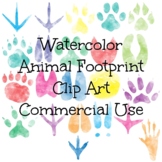 Animal Footprint Clip Art Images, Commercial Use, Freebie