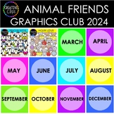 Animal Friends Graphics Club Bundle 2024 ($60.00 Value!) {