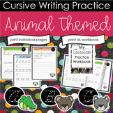 Animal Fun Cursive Practice Pages and Booklet (78 Practice Pages)