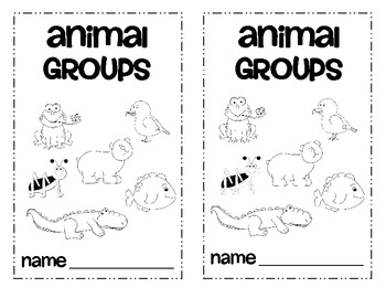 Animal Groups Animal Classification Emergent Reader | TpT