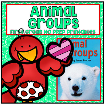 Animal Groups First Grade NO PREP Supplemental Printables by Tristen Dixon