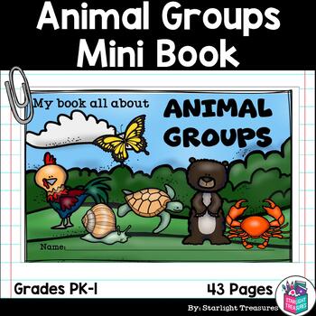 Preview of Animal Groups Mini Book for Early Readers: Animal Classifications