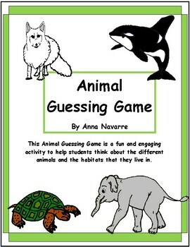 Preview of Animal Guessing Game