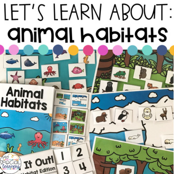 Preview of Animal Habitat Activities for Special Education