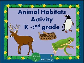 Animal Habitat Activity by Ms Kara | Teachers Pay Teachers