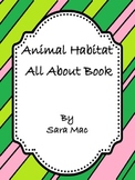 Animal Habitat- All About Book Template