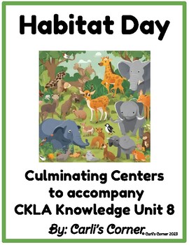 Preview of Animal Habitat Centers: to accompany CKLA Knowledge Unit 8