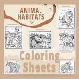 Animal Habitat Coloring Sheets - Combine Science With Art