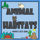 Animal Habitat Memory Card Game