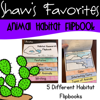 Preview of Animal Habitat Research Flipbooks {5 Different Flipbooks}