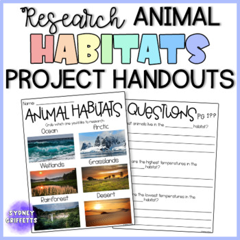 Preview of Animal Habitat Research Handouts