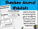 Animal Habitat Shoebox Activity Resources