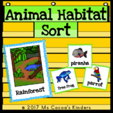 Discover Habitats: Animal Habitats Sort with Cut-and-Paste