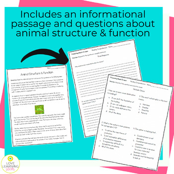 Animal Habitat Stem Challenge Animal Structure & Function Reading